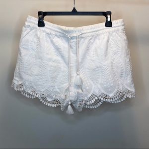 LOFT Ivory Lace Shorts